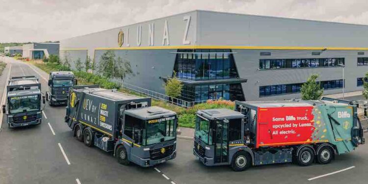 BIFFA AND LUNAZ CELEBRATE WORLD EV DAY WITH ORDER OF LUNAZ UPCYCLED ELECTRIC TRUCKS