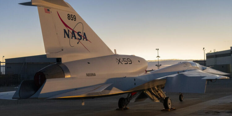 Nasa unveils quiet supersonic aircraft in effort to revive commercial flights