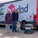 Guide Dog Befriends DPD Robot Following Initial Spook